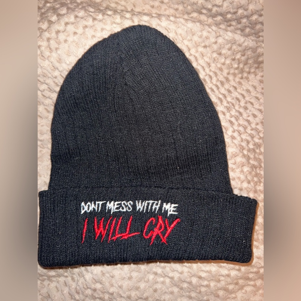Embroidered beanie